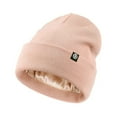 thumbnail image 1 of WREESH Unisex Winter Knitted Beanie Set Three Piece Set With Warm Gloves, Hats, and Scarves, Thick Velvet Included Pink, 1 of 2
