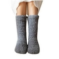 thumbnail image 1 of WREESH Women Fashion Christmas Stockings Long Socks Running Socks Home Plush And Thick Insulation, Sleep, Christmas Socks, Snow Socks, Slippers, Carpet Socks Gray, 1 of 4