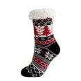 thumbnail image 1 of WREESH Women Fashion Christmas Stockings Long Socks Running Socks Winter Super Soft Warm Cozy Fuzzy Fleece-Lined Grippers Slipper Socks I, 1 of 4
