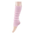 thumbnail image 1 of WREESH Women Fashion Leg Warmers Knit Set Pleated Lace Solid Color Medium Length Woolen Knitted Socks Sleeves Pink, 1 of 3