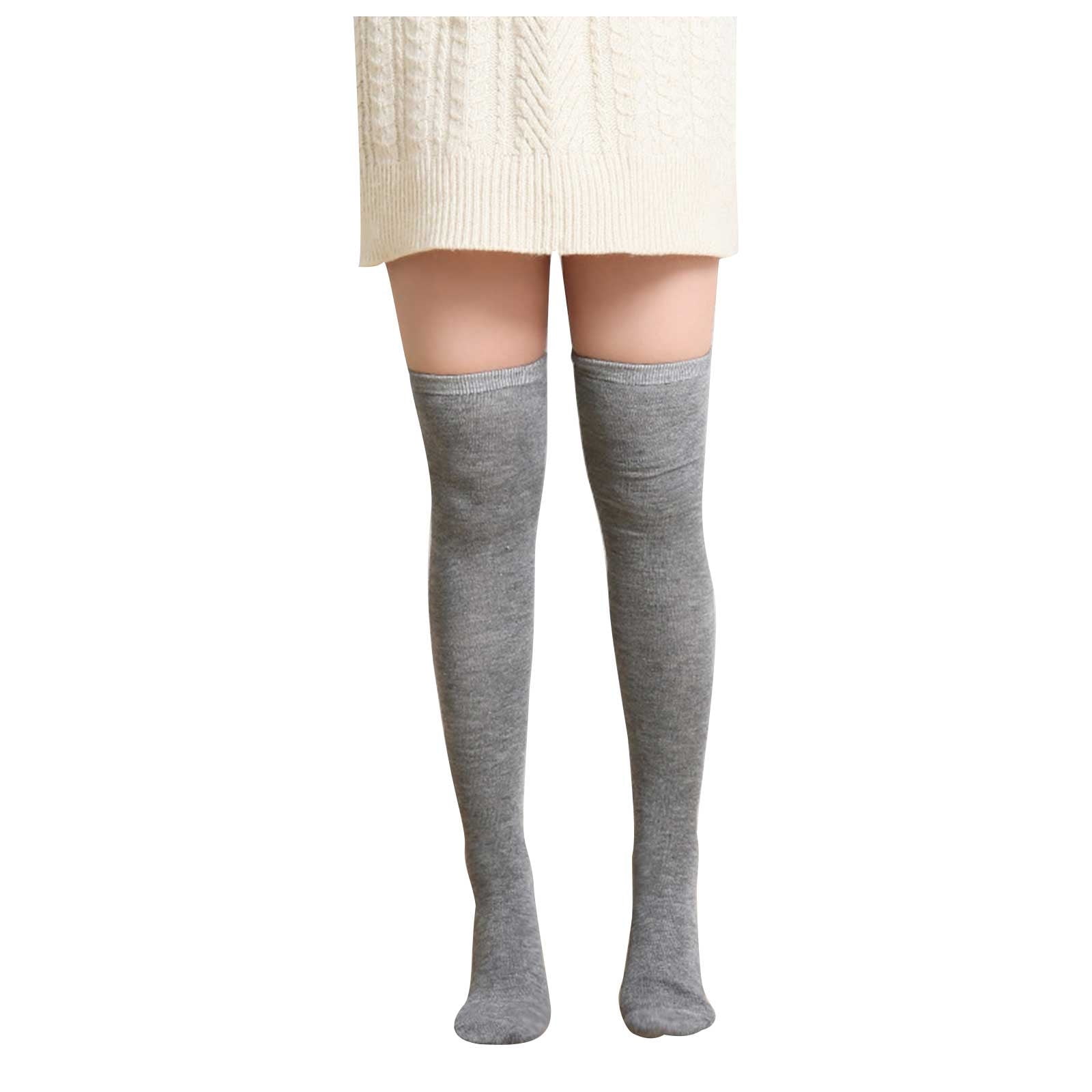 WREESH Women Fashion Thigh High Socks Over Knee Stockings