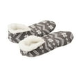 thumbnail image 1 of WREESH Women's Christmas Prints Thick Warm Middle Tube Slipper Socks, Ankle Length Floor Snow Christmas Socks Gray, 1 of 4