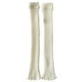 thumbnail image 1 of WREESH Women's Comfort Socks Warm Leg Warmers, Calf Knitted Foot Warmers Leg Warmers Knee-High Beige, 1 of 7