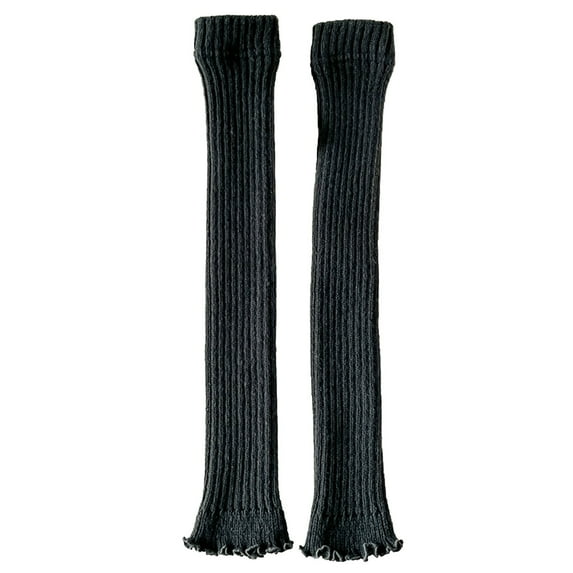 WREESH Women's Comfort Socks Warm Leg Warmers, Calf Knitted Foot Warmers Leg Warmers Knee-High Blue