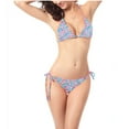 thumbnail image 1 of WREESH Women's Easter Printed One-Piece Swimsuit - T-Shirt Style, Short Sleeves, V-Neck Light Blue, 1 of 4