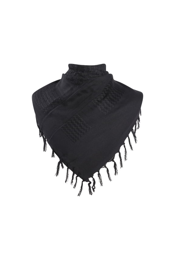 Women's Fashion Checkered Shawl, Comfortable Winter Cold Protection Warm and Comfortable Scarf Black