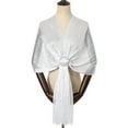 thumbnail image 1 of WREESH Women's Flat Shawl Soft and Comfortable, Bridesmaid Party Evening Dress Accessory White, 1 of 2