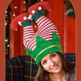 thumbnail image 1 of WREESH Women's Gold Printed Christmas Hat Wholesale Thickening Golden } Hat for Party Wear Pink, 1 of 5