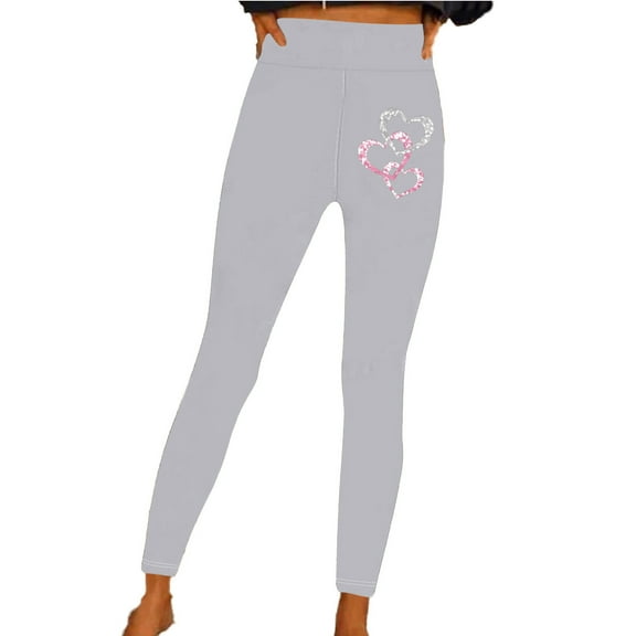 WREESH Women's High Waisted Leggings Stretch Yoga Pants with Tummy Control for Fitness Running Gym Sports Gray
