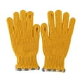 thumbnail image 1 of WREESH Women's Keep Warm Dew Finger Glove Women's Fingerless Winter Gloves Yellow, 1 of 3