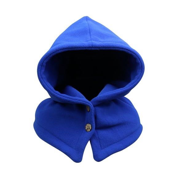 WREESH Women's Solid Color Winter Beanie Warmth and Fleece Protection Thick Hat Blue