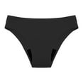thumbnail image 1 of WREESH Women's Twist-Front Bikini Bottoms - Moderate High Cut Ruched Swimsuit Bottom for Pool & Beach Black, 1 of 4