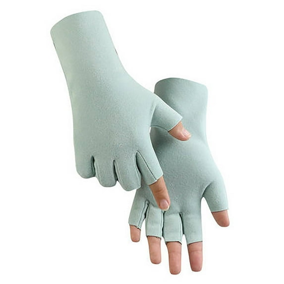 WREESH Women's Warm Touchscreen Gloves Winter Gloves Cold Proof Thickening Knitting Fleece Gloves Green