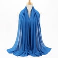 thumbnail image 1 of WREESH Women's Winter Comfort Stole, Pearl Hijab Lightweight Fashion Hair Scarf for Winter Warmth Blue, 1 of 2