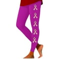 thumbnail image 1 of WREESH Women's Yoga Leggings High Waist Stretchy Workout Pants Fitness and Casual Leggings Pants Purple, 1 of 5