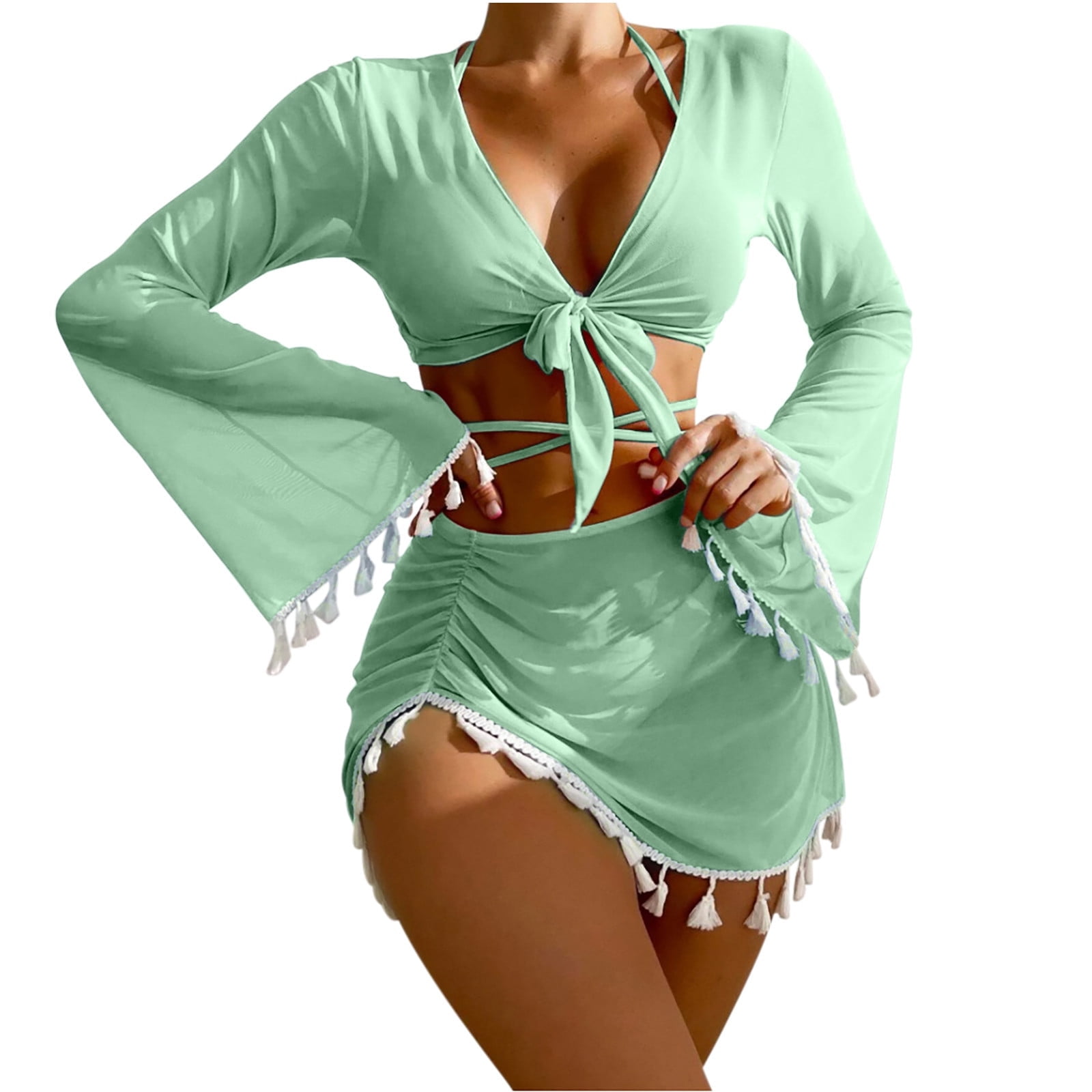 Long sleeve mesh bathing suit top best sale