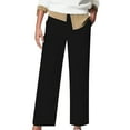 thumbnail image 1 of WREESH Womens Business Casual Pants Fashion High Waist Wide Leg Pants Solid Color Versatile Casual Suit Pants Black, 1 of 6