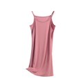 thumbnail image 1 of WREESH Womens Camisole Blouse Plain Casual Fashion Round-Neck Regular Sleeveless Long Sleepshirts Pink, 1 of 5