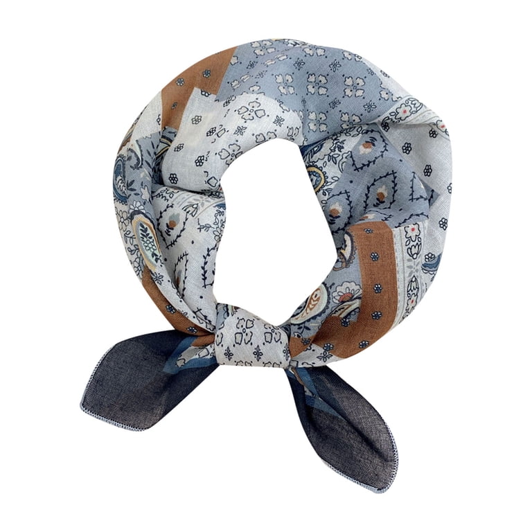 WREESH Womens Elegant Hair Scarf Fashion Small Silk Scarf Headbands  Hairbands Printed Scarf Decorative Neck Scarf Wine