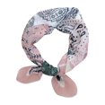 thumbnail image 1 of WREESH Womens Elegant Hair Scarf Fashion Small Square Scarf Silk Scarf Headbands Hairbands Printed Scarf Decorative Neck Scarf Pink, 1 of 4