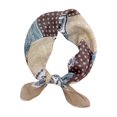 thumbnail image 1 of WREESH Womens Elegant Hair Scarf Fashion Small Square Silk Scarf Headbands Hairbands Printed Scarf Decorative Neck Scarf Khaki, 1 of 3
