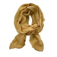 thumbnail image 1 of WREESH Womens Elegant Neckerchief Half-Circle Cotton and Linen Scarf Silk Scarf Fashion Versatile Neckerchief Head Scarf with Accessories Scarf Yellow, 1 of 3