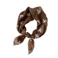 thumbnail image 1 of WREESH Womens Elegant Neckerchief Lace Embroidery Scarf Outer Silk Scarf Neck Scarf Decorative Lace Sunscreen Headscarf Brown, 1 of 4