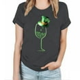 thumbnail image 1 of WREESH Womens Fashion 2025 Spring Short Sleeve Crewneck T-Shirts Shamrocks Printed Graphic Tees Casual Loose Comfy Blouses Holiday Shirts Workout Tops Gray, 1 of 3