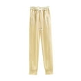 thumbnail image 1 of WREESH Womens Fashion Wide Leg Sweatpants Elastic High Waisted Drawstring Pants Lightweight Workout Pants Loose Solid Color Lounge Pants Beige, 1 of 4