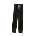 thumbnail image 1 of WREESH Womens Fashion Wide Leg Sweatpants Elastic High Waisted Drawstring Pants Loose Solid Color Workout Pants with Pockets Black, 1 of 5