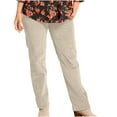 thumbnail image 1 of WREESH Womens High Waisted Pants Solid Pocket Corduroy Pants Khaki, 1 of 6