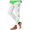 thumbnail image 1 of WREESH Womens Leggings Yoga Pants St. Patrick's Day Pants Casual Shamrocks Printed Pants Stretch Pants Elastic Band Slim Pants White, 1 of 4