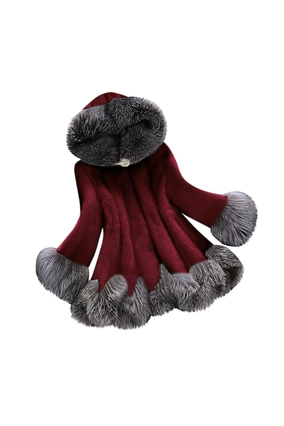 Womens Long Puffer Vest Fleece Liner Hooded Vest Full Zip Up Sleeveless Padded Gilet Jacket Outwear Winter Warm Oversized Vest Solid Color Lightweight Reversible Vest Wine