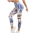 thumbnail image 1 of WREESH Womens Yoga Pants Camouflage Elastic Waist Yoga Pants Casual Slim Sports Fitness Pants Yoga Pants Light Blue, 1 of 5