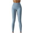 thumbnail image 1 of WREESH Womens Yoga Pants Fashion Casual Spring Summer Yoga Full Length Pants Light Blue, 1 of 8