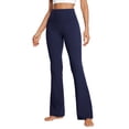 thumbnail image 1 of WREESH Womens Yoga Pants Flare Leggings Stretch High Waist Pants Gym Workout Sports Full Length Active Pants Navy, 1 of 5