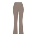 thumbnail image 1 of WREESH Womens Yoga Pants Flare Leggings Stretch High Waist Pants Workout Pants Full Length Active Pants Khaki, 1 of 5