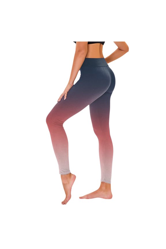Womens Yoga Pants Stretch Yoga Leggings Fitness Running Gym Sports Full Length Active Pants Yoga Full Length Pants Orange