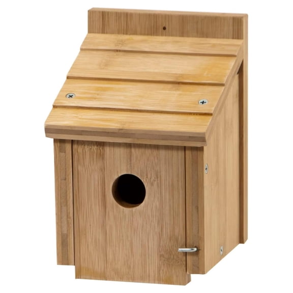 WRENB1 991019 Deluxe Bamboo Wren House, Natural