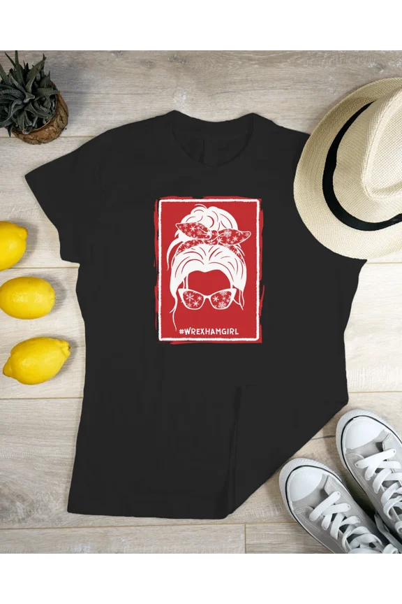 WREXHAM Girl T Shirt | Racecourse Red Dragons Robins Wrecsam | Ladies Women