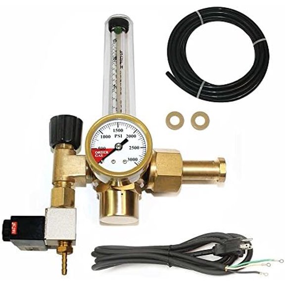 WRFCO2-S CO2 Flowmeter Regulator with Solenoid Valve$$Plumbing & HVAC