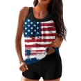 thumbnail image 1 of WRFWUL 4Th of July Tankini Swimsuits for Women Tummy Control - 2 Piece American Flag Bathing Suits Fourth of July Outfit, 1 of 4