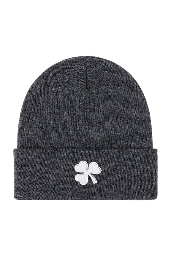 Beanies for Men Four Leaf Clover Ireland Irish St Patrick's Skull Cap Winter Hats for Women One Size
