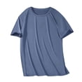 thumbnail image 1 of WRFWUL Men's Ice Silk Round Neck Cooling T-Shirts for Hot Weather Comfy Breathable Workout Short Sleeve T-Shirts, 1 of 4