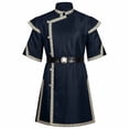 thumbnail image 1 of WRFWUL Mens Medieval Robe Costume Knight Tunic Cosplay Tops Viking Pirate Renaissance Jacket with Belt, 1 of 7
