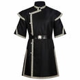 thumbnail image 1 of WRFWUL Mens Medieval Robe Costume Knight Tunic Cosplay Tops Viking Pirate Renaissance Jacket with Belt, 1 of 7