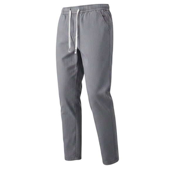 WRFWUL Mens Straight Leg Athletic Joggers Elastic Waist Drawstring Loose Fit Breathable Lounge Trousers with Pockets