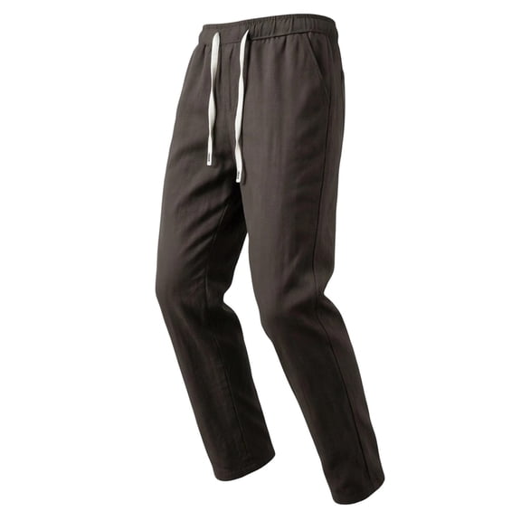 WRFWUL Mens Straight Leg Athletic Joggers Elastic Waist Drawstring Loose Fit Breathable Lounge Trousers with Pockets
