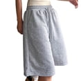 thumbnail image 1 of WRFWUL Sweat Shorts for Women Casual Loose Bermuda Shorts Drawstring Long Athletic Shorts with Pockets, 1 of 2
