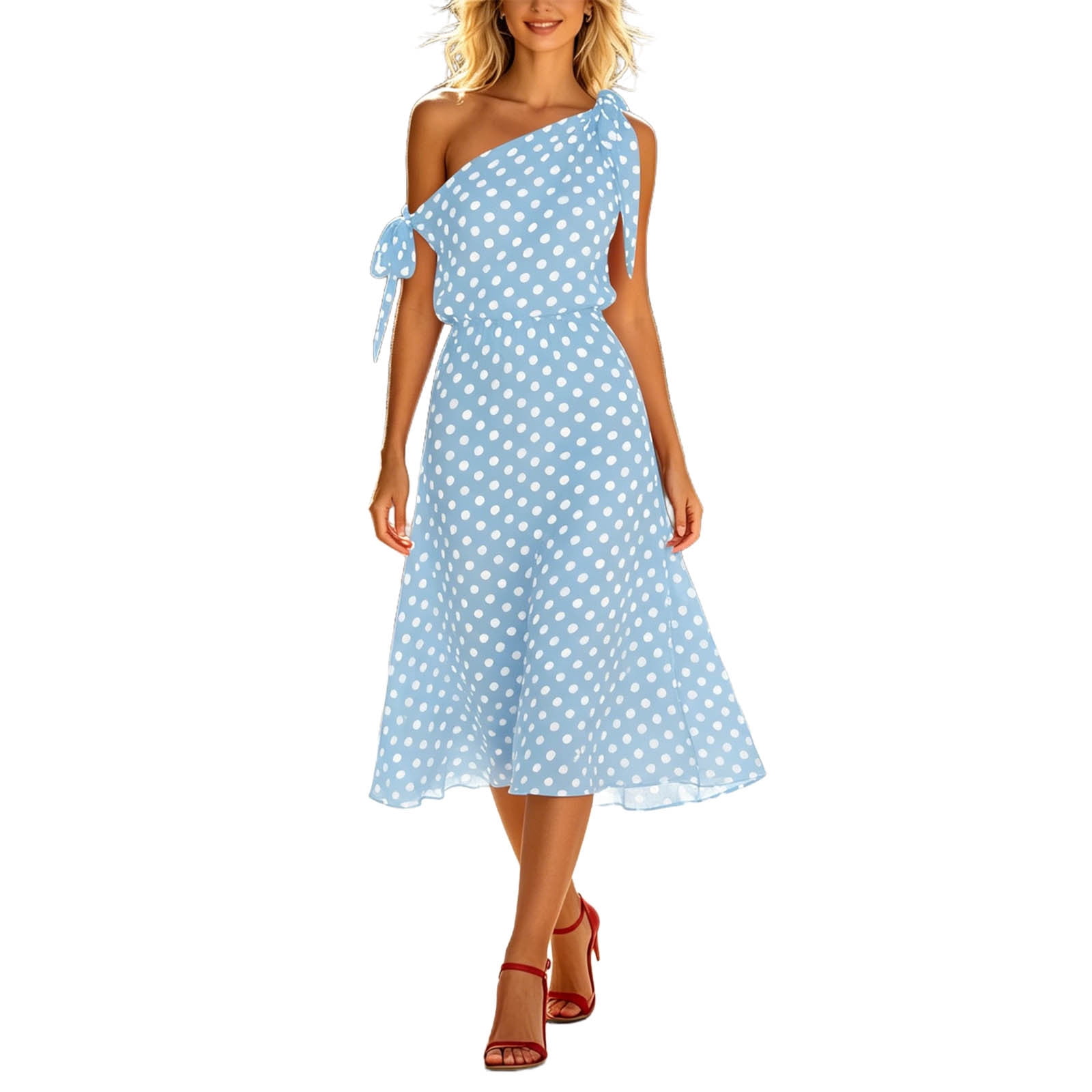 one shoulder polka dot dress Albie Midi VICI The ADRIENNE One Shoulder Mesh Mini Dress is designed to contour and captivate WRFWUL Women's One Shoulder Polka